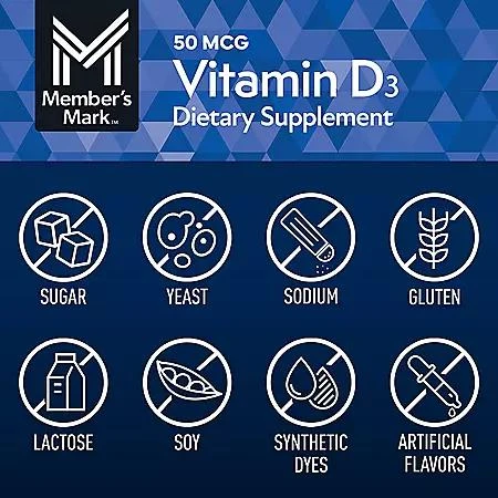 Member's Mark Member's Mark Vitamin D3, 50 mcg, 400 ct. 6