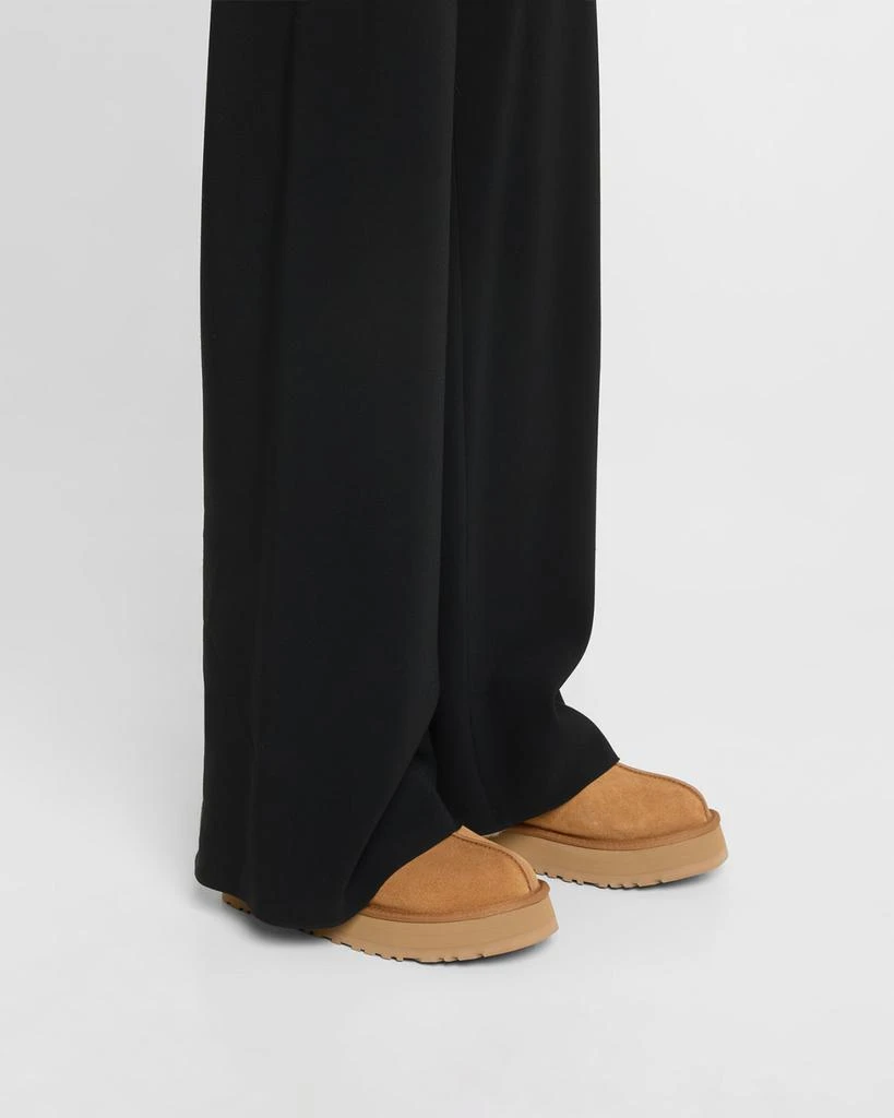 UGG Disquette Suede & Shearling Platform Slippers 2