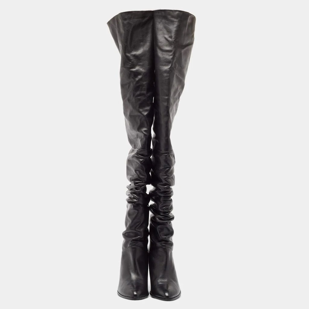 Stuart Weitzman Stuart Weitzman Black Leather Histyle Over The Knee Boots Size 42.5 3