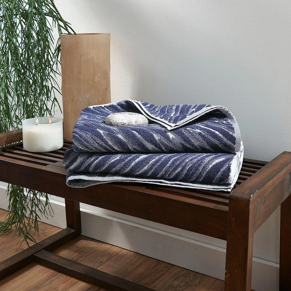 Uchino Shibori Indigo Bath Towel 4