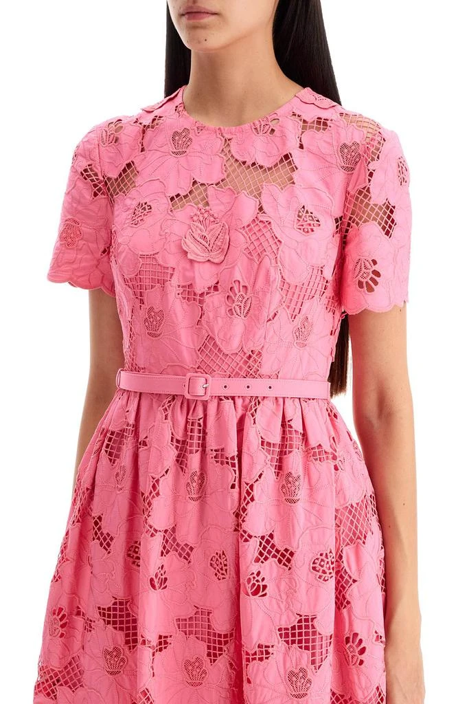 Self Portrait midi lace dress in seven 4
