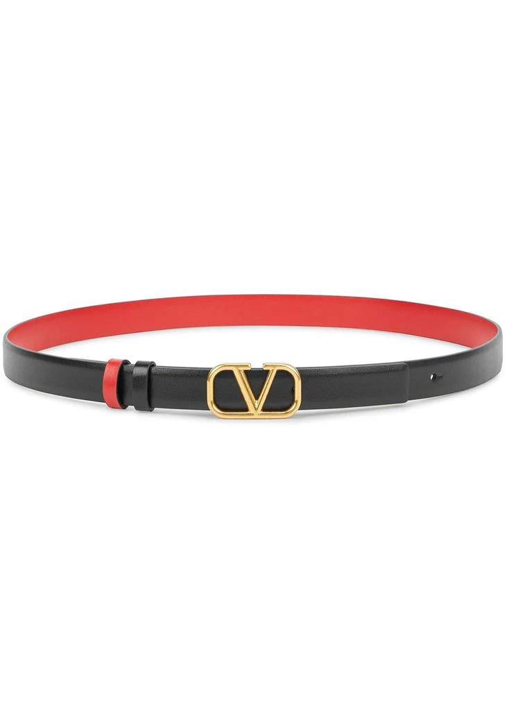 Valentino VLogo reversible leather belt 1