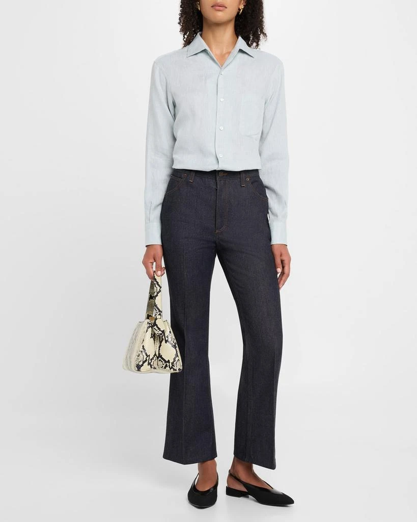 Loro Piana Andre Button Down Linen Solaire Shirt 2