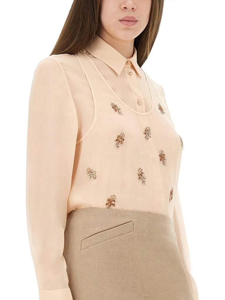 Fendi Fendi Embroidered Georgette Top 3