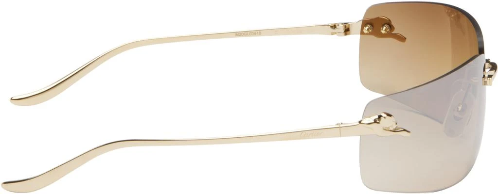 Cartier Gold 'Panthère de Cartier' Sunglasses 2