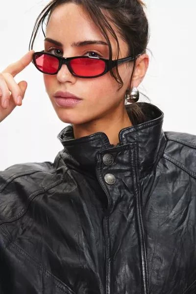 Urban Renewal Urban Renewal Vintage Leather Bomber Jacket 3