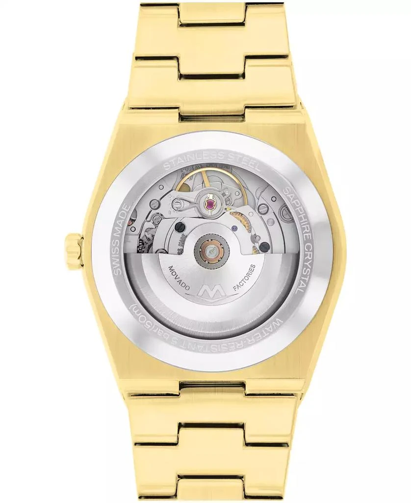 Movado Men's Bold Quest Swiss Automatic Ionic Plated Light Gold Steel Watch, 39mm 3