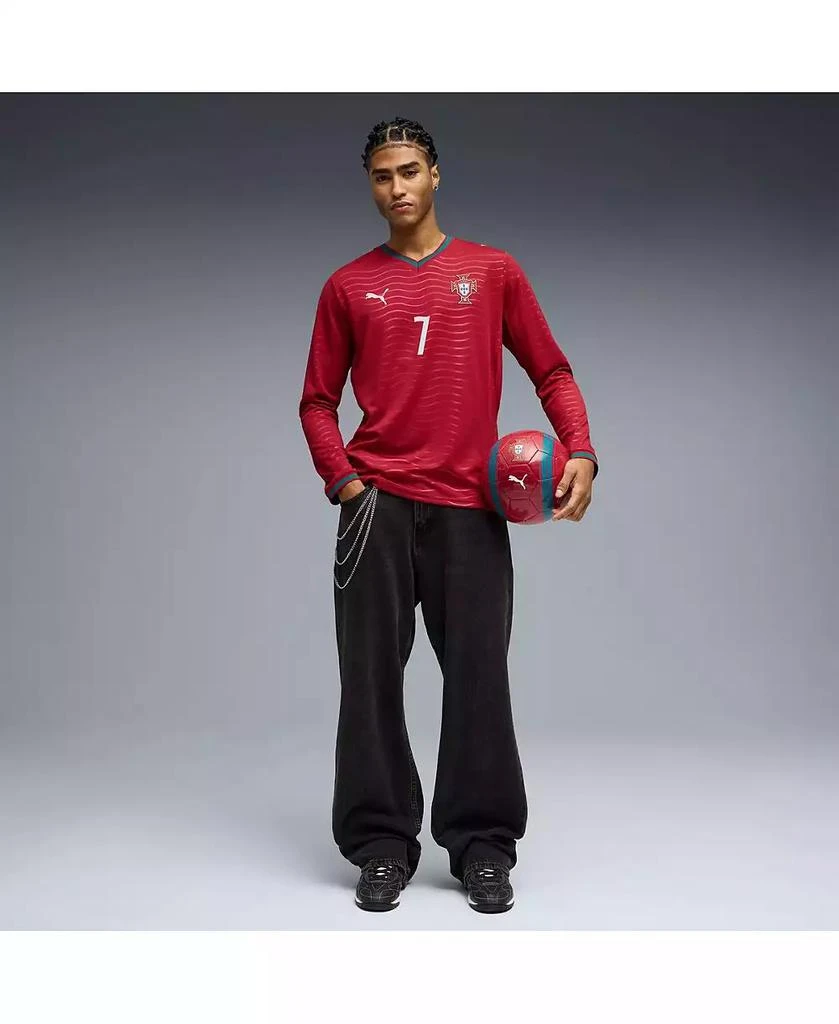Puma Men
s Cristiano Ronaldo Red Portugal National Team 2026 Home Replica Long Sleeve Jersey 2