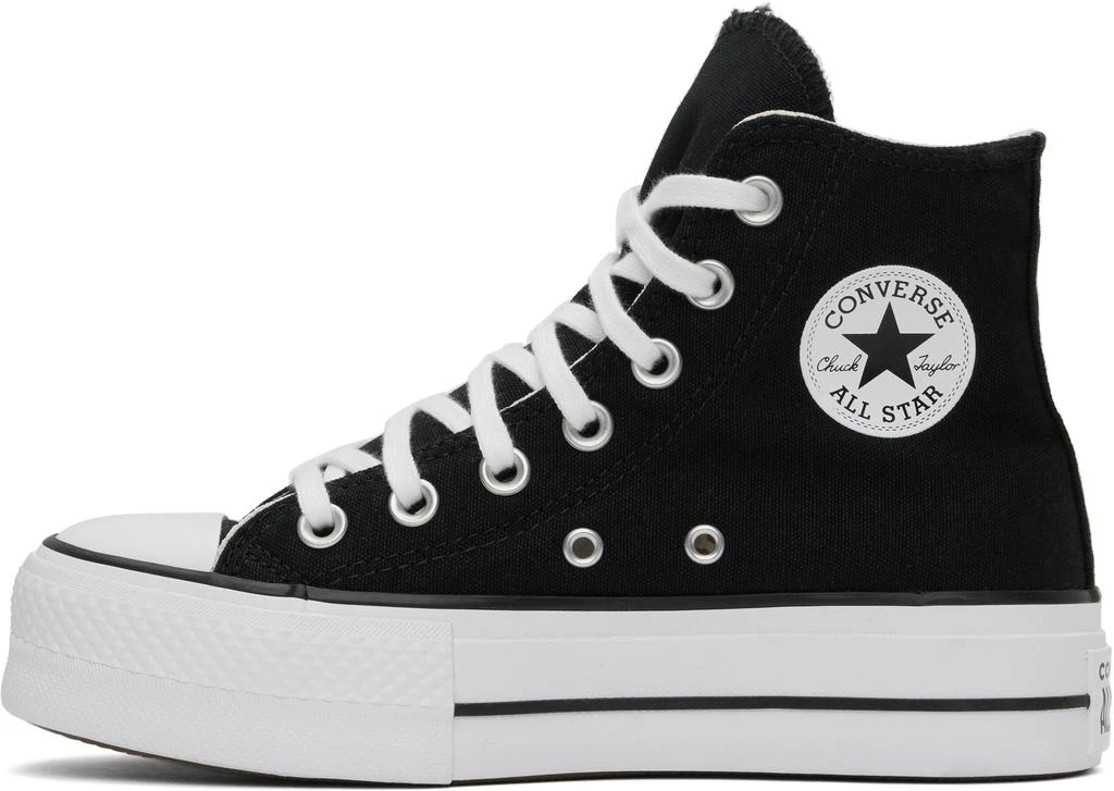 Converse Black Chuck Taylor All Star Canvas Platform High Top Sneakers 3