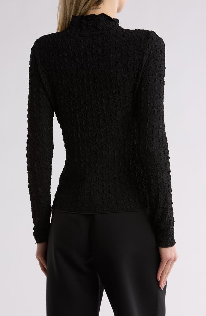 Jason Wu Funnel Neck Long Sleeve Textured Top