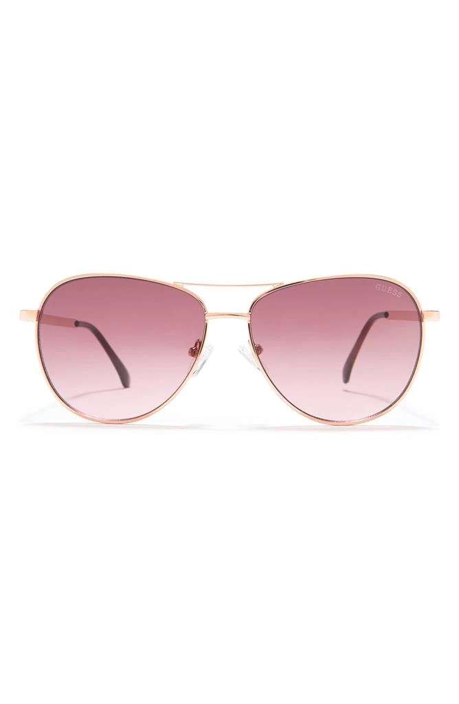 GUESS 58mm Aviator Sunglasses 1