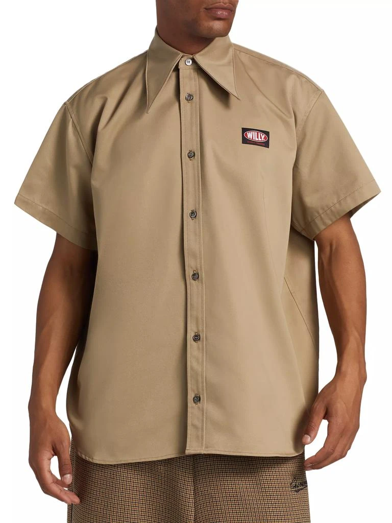 Willy Chavarria Pachuco Cotton-Blend Work Shirt 3