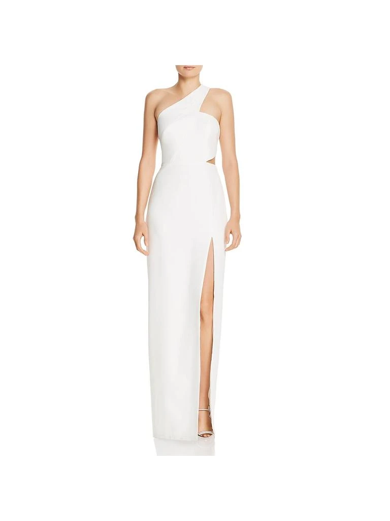 Aidan Mattox Womens Cut-Out One Shoulder Formal Dress 8