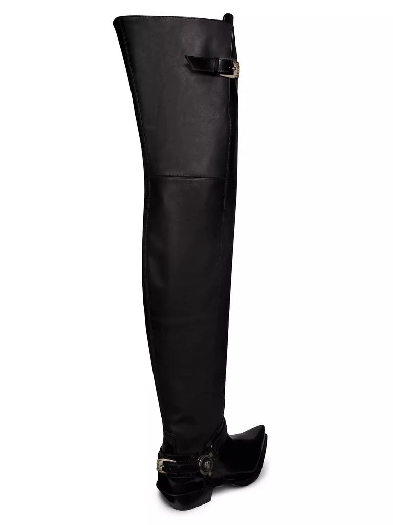 Versace Texano Leather Over-The-Knee Boots 3
