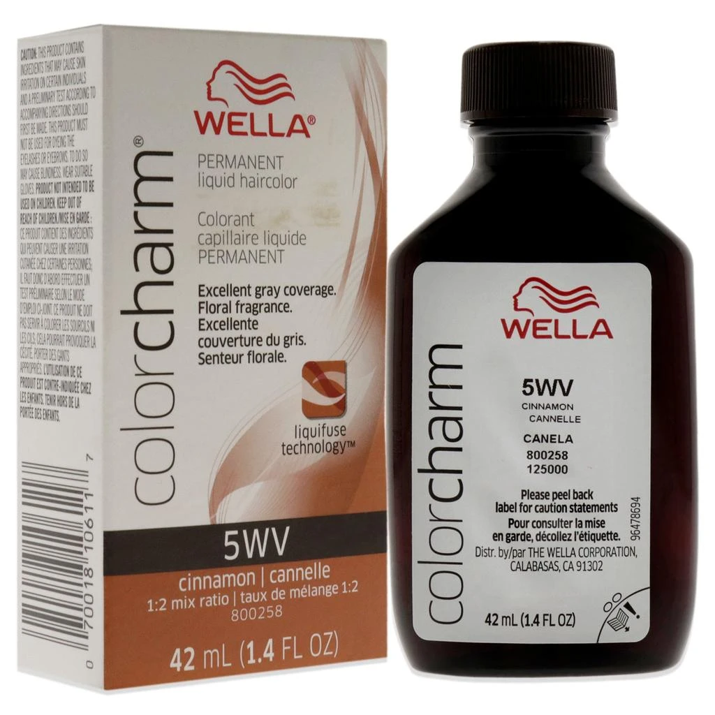 Wella Color Charm Permanent Liquid Haircolor - 5WV Cinnamon by  for Unisex - 1.4 oz Hair Color 2