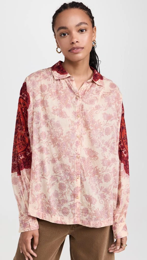 Free People Rose Bud Blouse 6