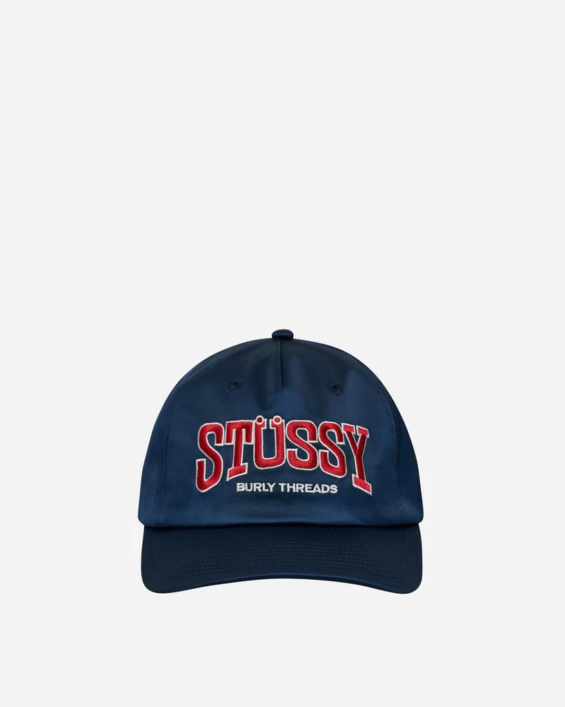 STUSSY Burly Threads Snapback Cap Navy 1
