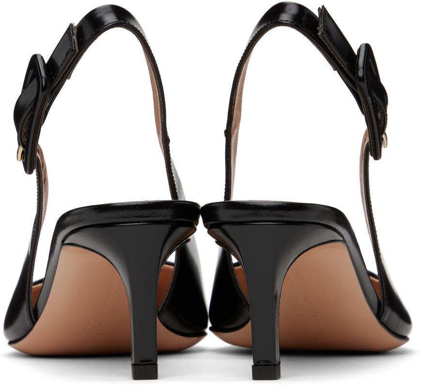 Gianvito Rossi Black Lindsay Heels