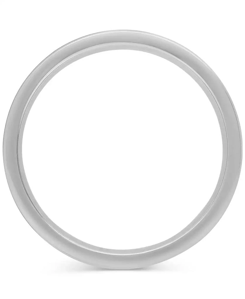 Macy
s Men
s Polished Black Ceramic Segmented Band in Sterling Silver 6