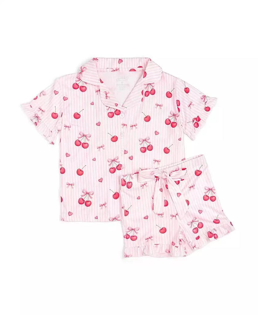 Sweet Wink Toddler Girls Cherry Bows Lounge Set