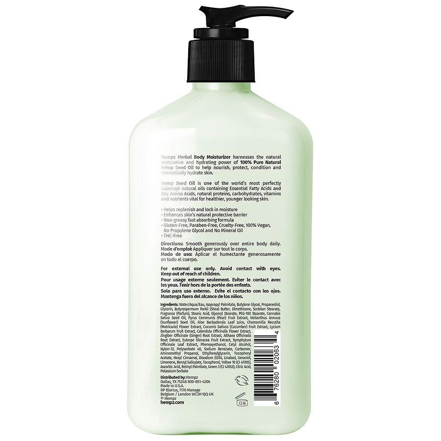 Hempz Herbal Body Moisturizer Green Tea & Asian Pear, 17