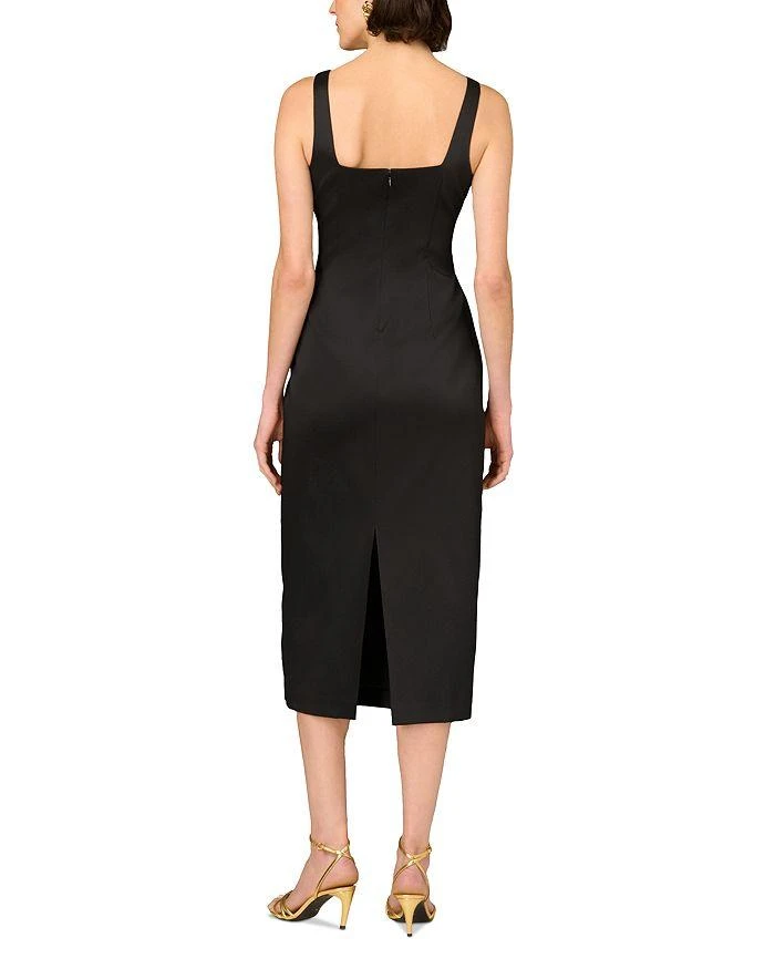 Aidan Mattox Stretch Mikado Midi Dress 2