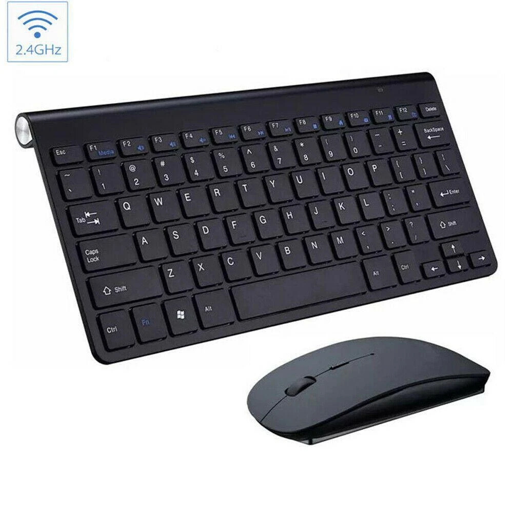 MOTIONOR Mini Wireless Keyboard And Mouse Set Waterproof 2.4G For Mac Apple PC Computer 3