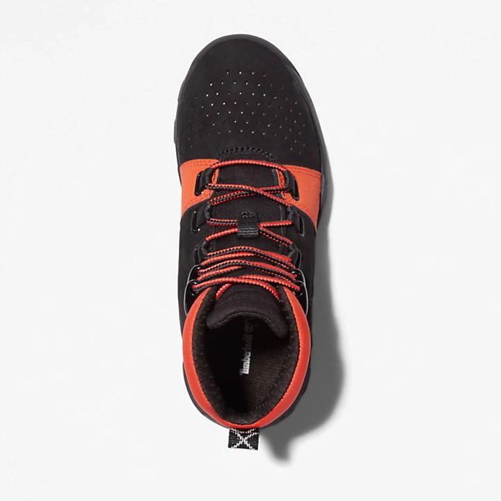 Timberland Brooklyn Lace-Up Trainer for Junior in Black/Orange 2