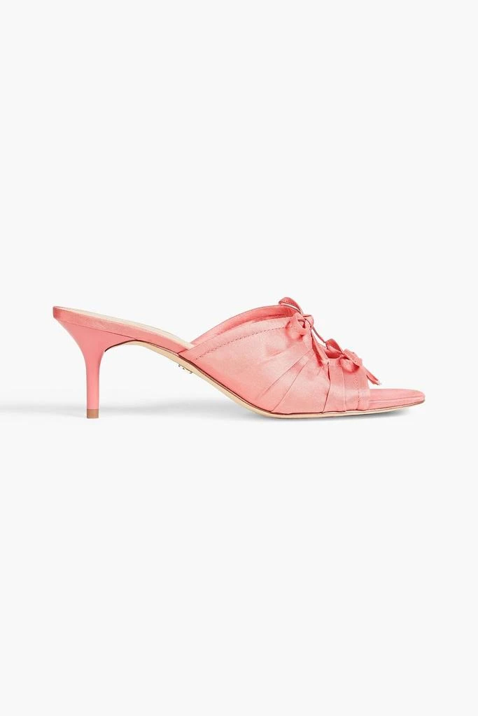 Sam Edelman Pia bow-detailed satin mules 1