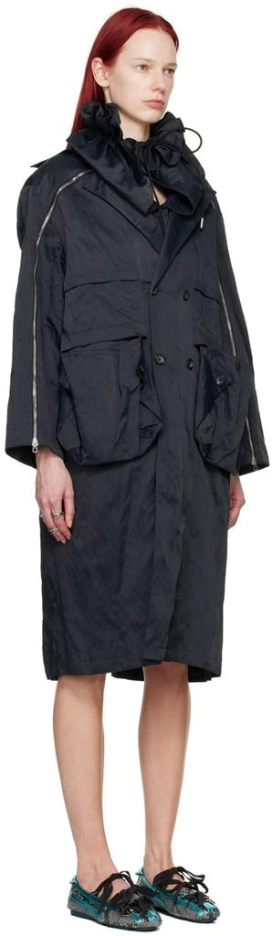 Kiko Kostadinov Black Mallarmé Coat 2