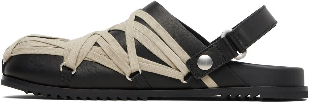Rick Owens Black Concordians Megalace Granola Mules 3