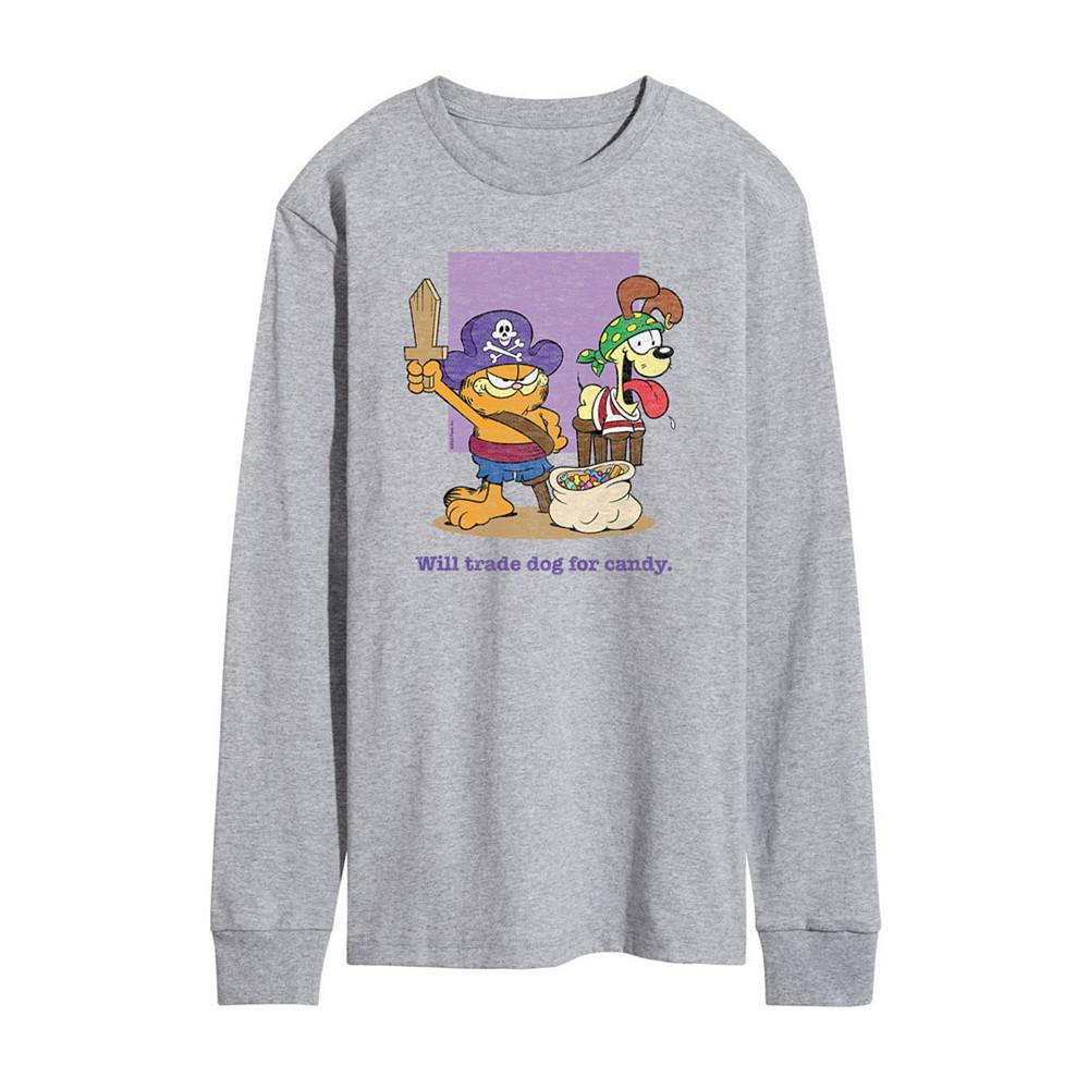 AIRWAVES Men's Garfield Trade Dog For Candy Long Sleeve T-shirt