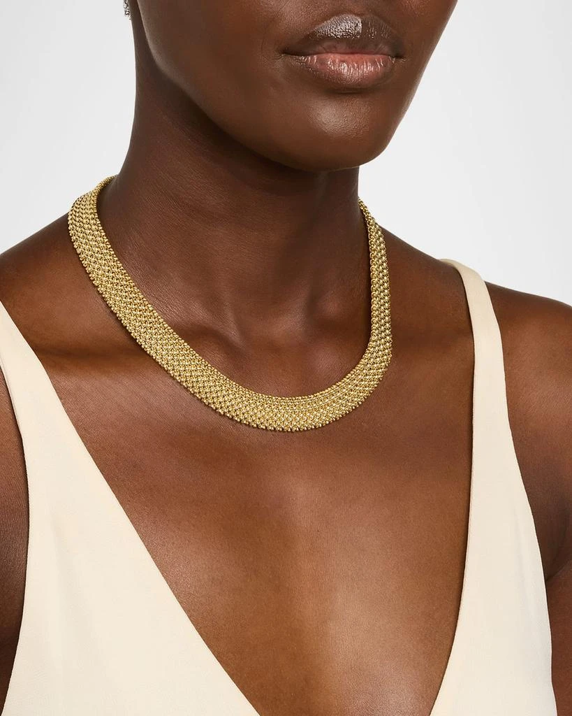 Alberto Milani 18K Yellow Gold Via Ornato Chicco Chain Necklace, 14mm 2