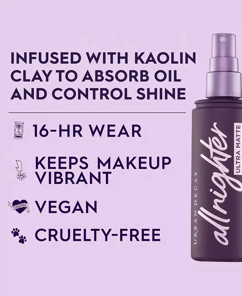 Urban Decay All Nighter Ultra Matte Makeup Setting Spray, 4-oz. 3