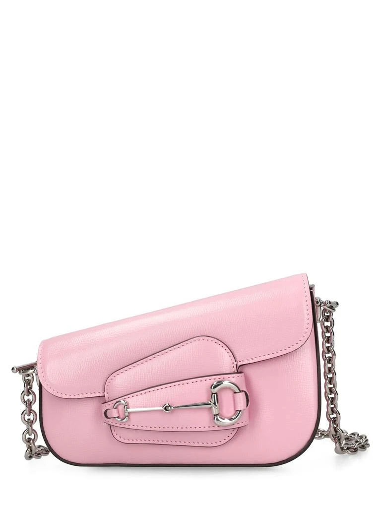 GUCCI Mini Horsebit 1955 Leather Shoulder Bag 1