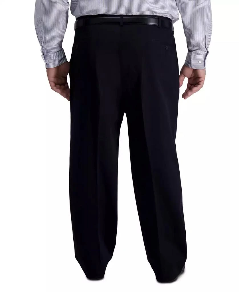 Haggar Men's Big & Tall Iron Free Premium Khaki Classic-Fit Pleated Pant 2