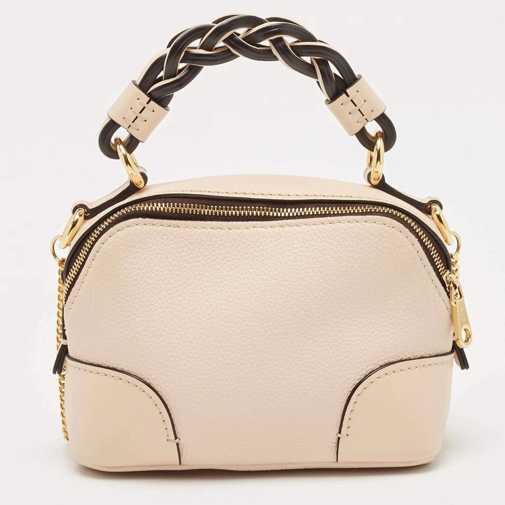Chloé Chloe Beige Leather Mini Daria Chain Bag 5