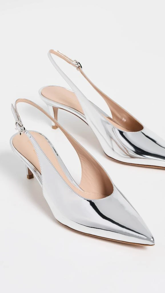 Gianvito Rossi Robbie Sling Metal Heels 4