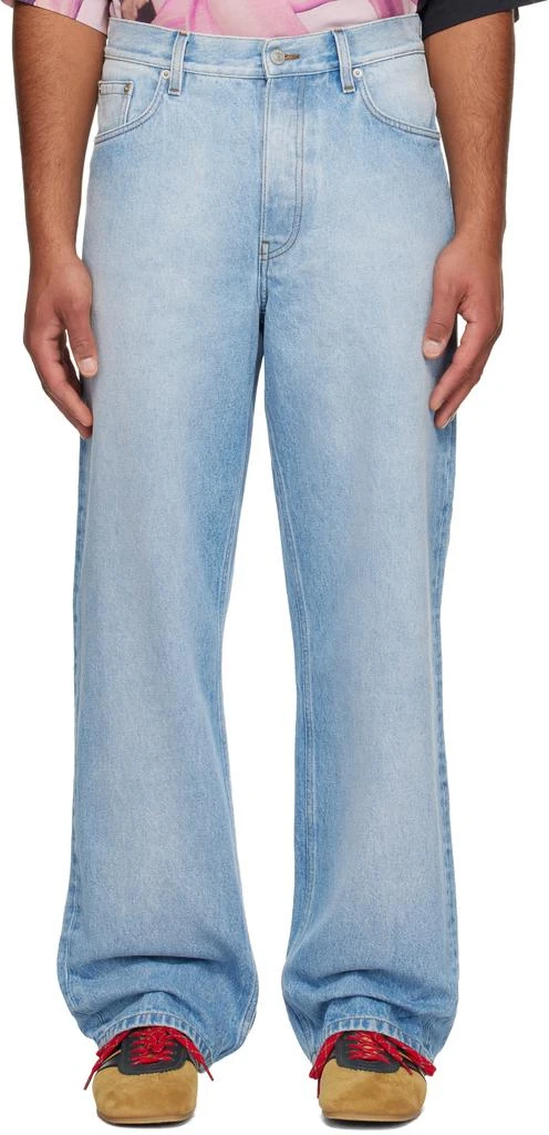Dries Van Noten Blue Faded Jeans 1