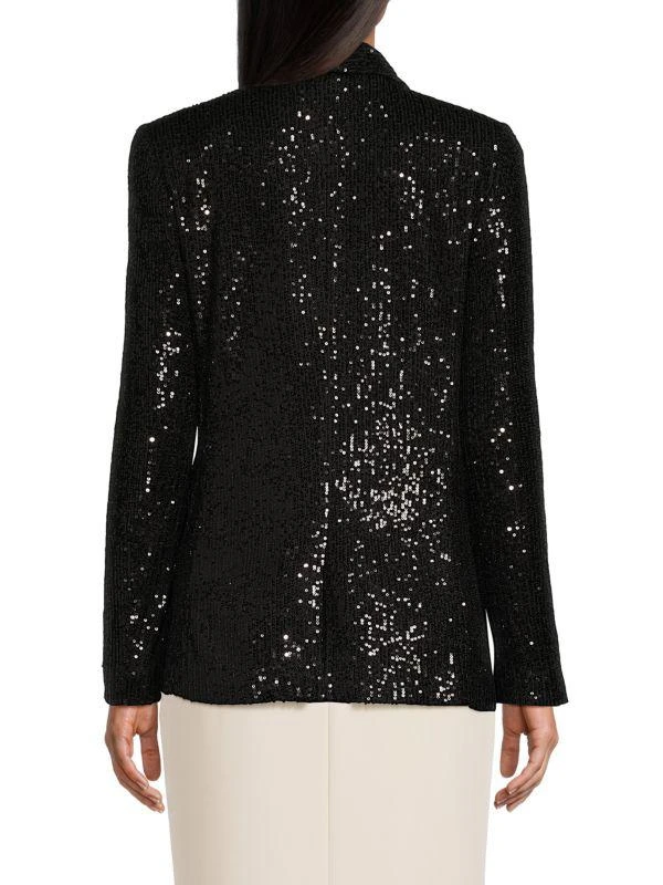 DKNY Sequin Open Front Blazer 2