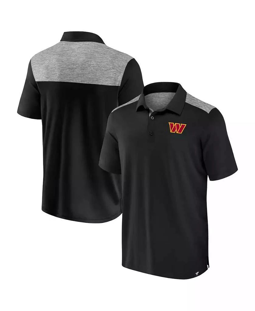 Fanatics Men's Black Washington Commanders Long Shot Polo 1