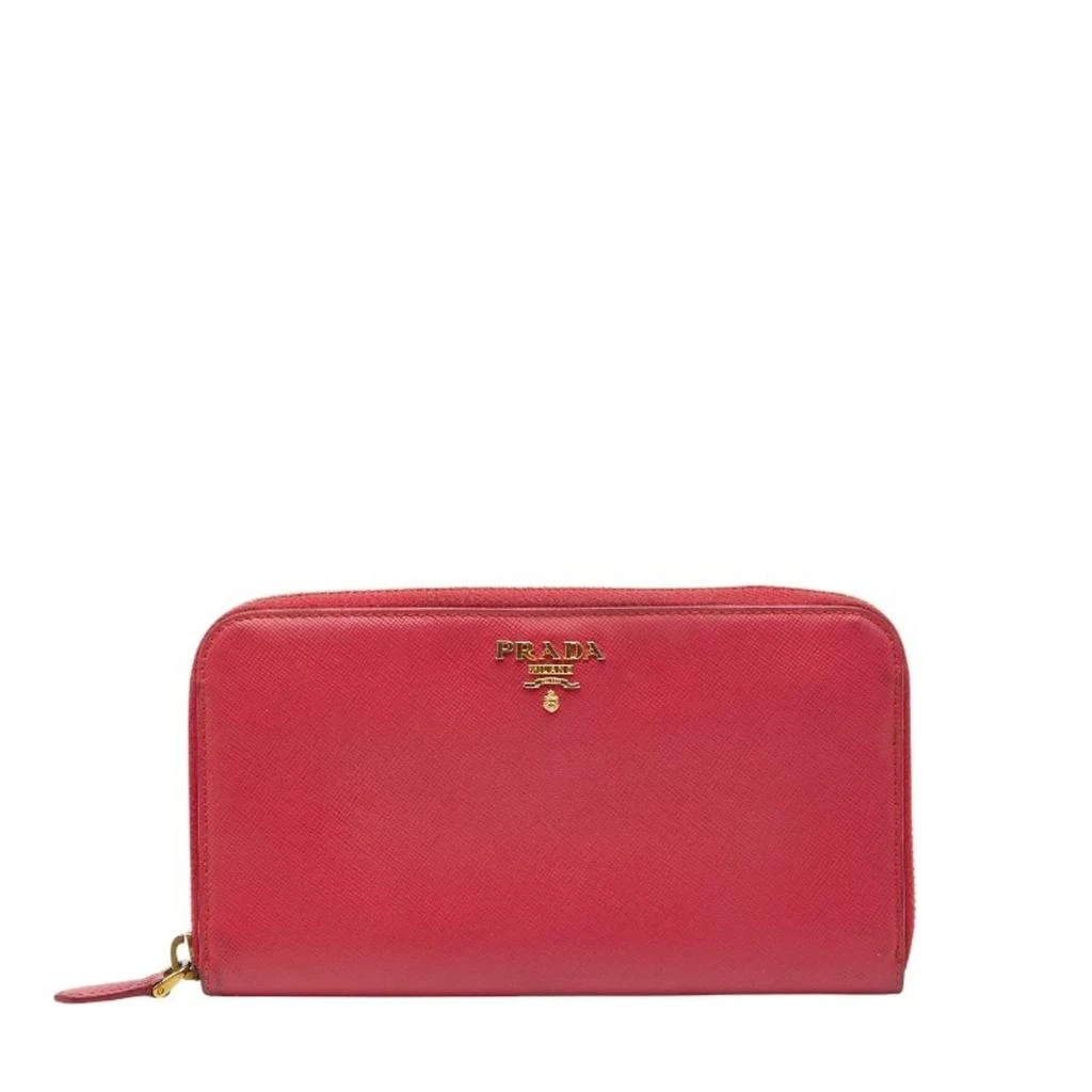 Prada Leather Long Wallet (Bi-Fold) (Pre-Owned)
