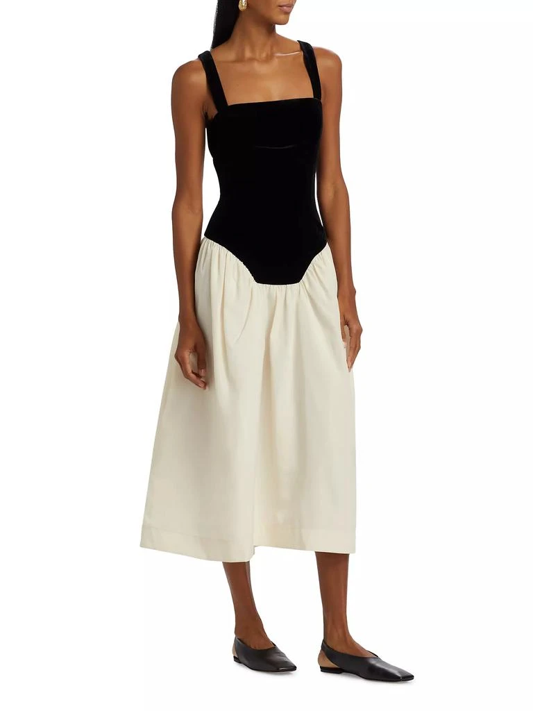 Rhode Georgina Two-Tone Dress 4