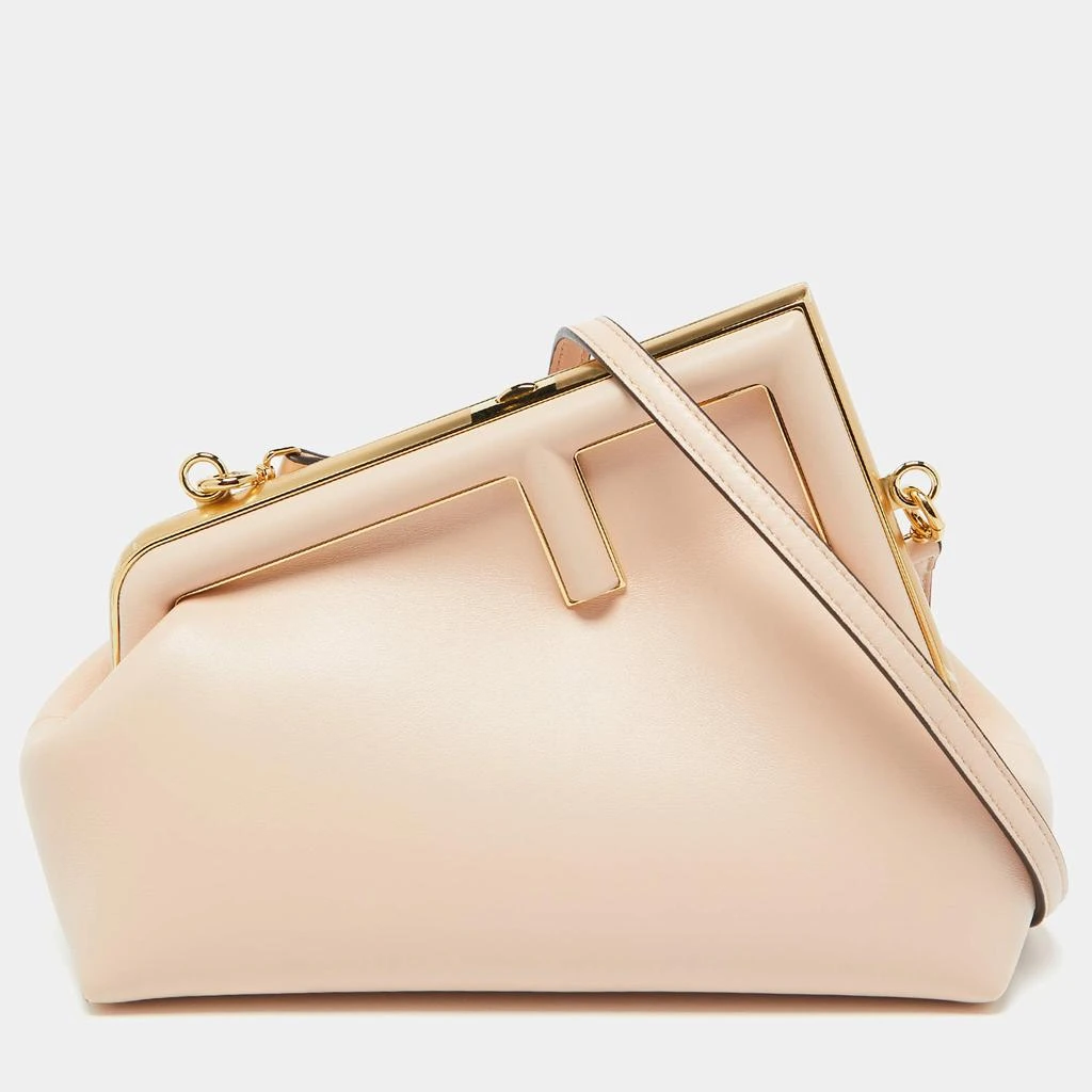 Fendi Fendi Pink Leather Fendi First Clutch 1