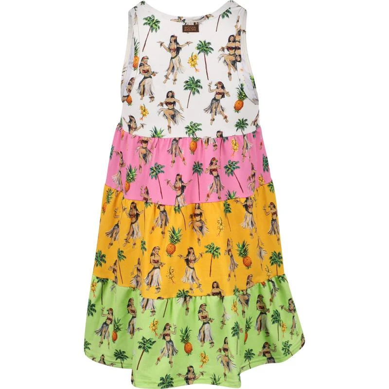 BANANA MOON Hawaiian print colorful stripes beach dress 2