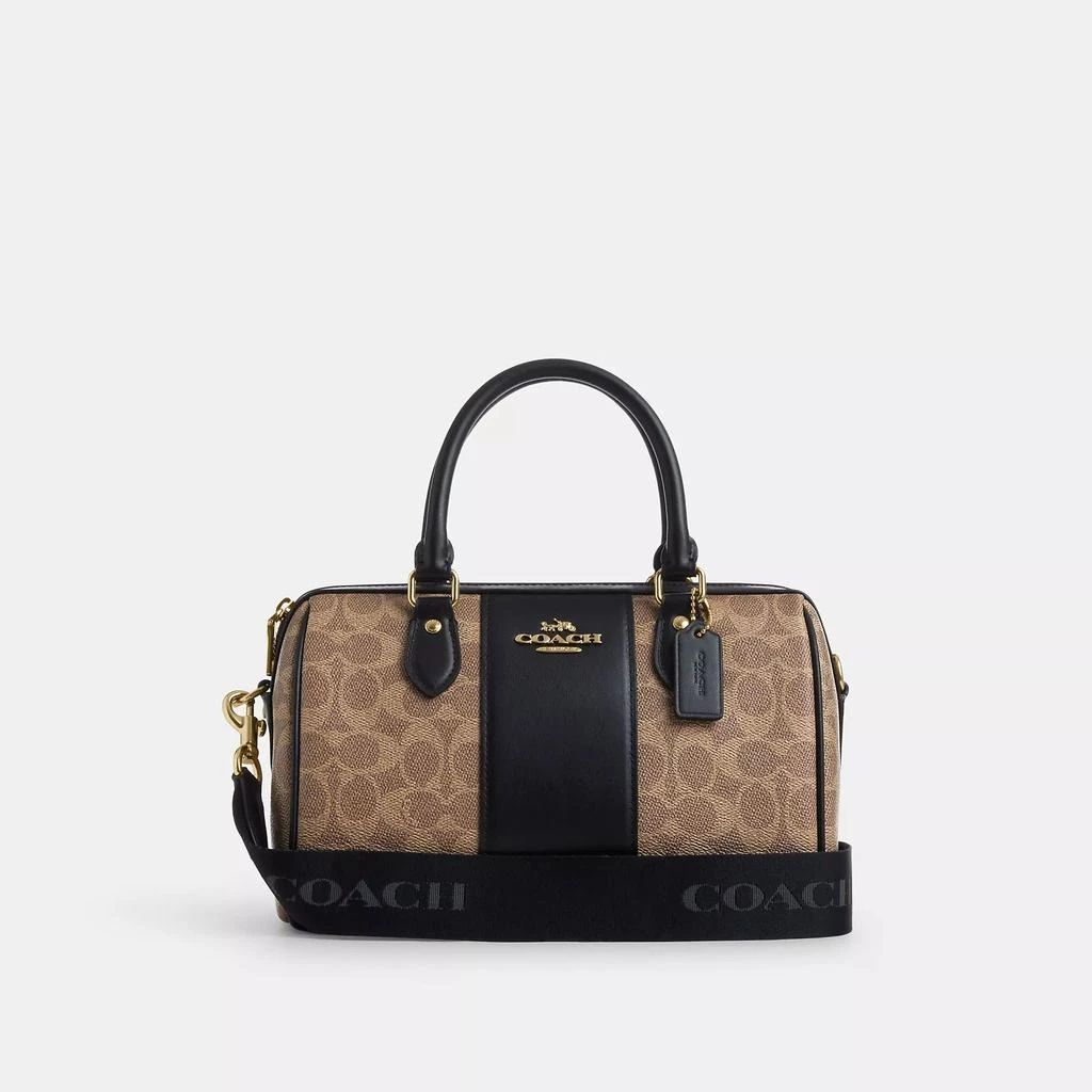 Coach Rowan Satchel Bag In Signature Canvas 1