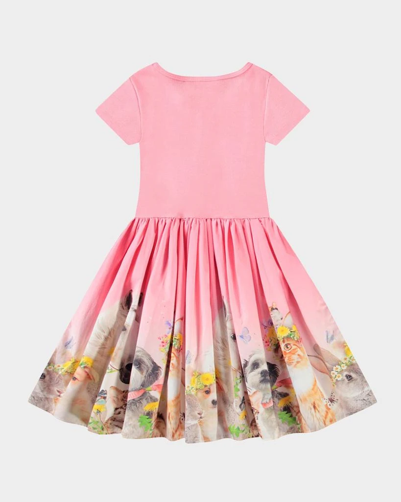 MOLO Girl's Cissa Animal-Print Como Dress, Size 3T-6 2