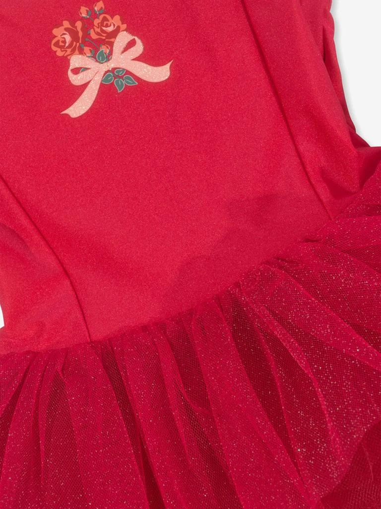 Konges Slojd Girls Marina Ballerina Dress in Red 4