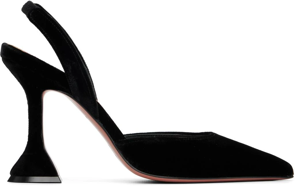 Amina Muaddi Black Holli 95 Sling Heels