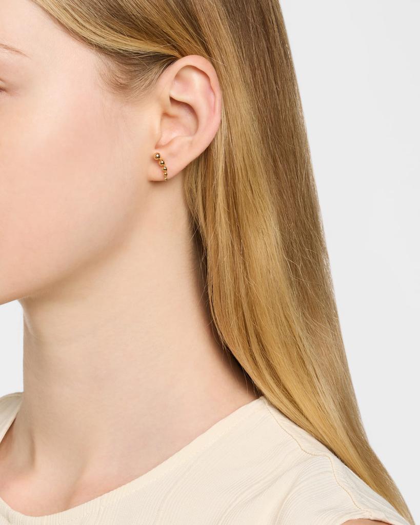 POPPY FINCH 18K Yellow Gold Ball Climber Earrings